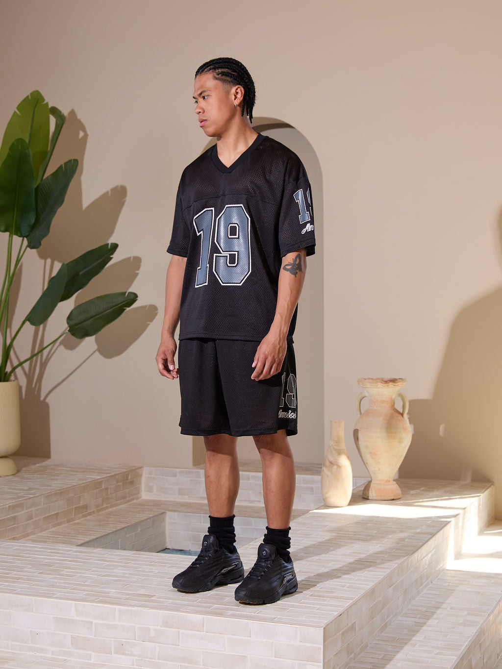 Macizo Mesh Jersey T-Shirt Black