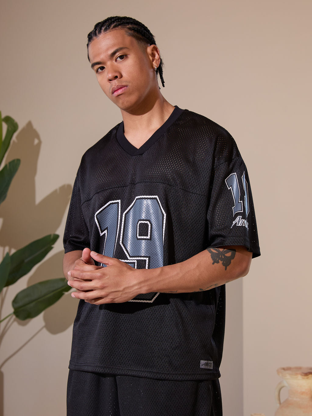 Macizo Mesh Jersey T-Shirt Black