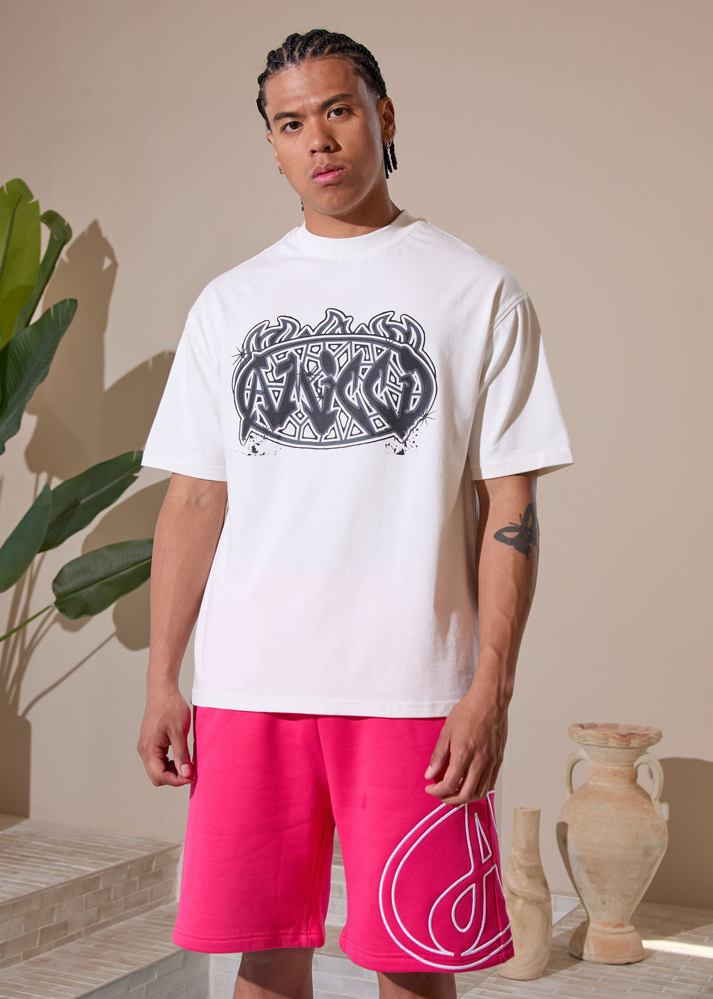 Vallea Graphic T-Shirt Houtskool