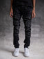 Rocco Heavy Ripped Sorte Skinny Jeans