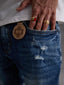 Alonzo Jeans Skinny Azul Médio