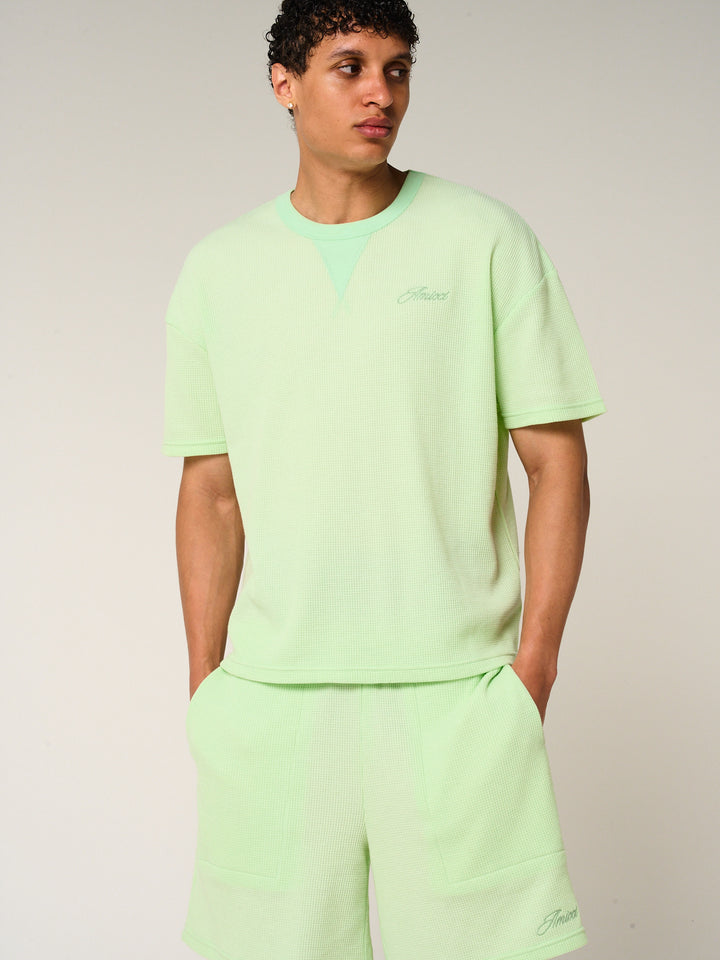 Tempest Waffle Knit Shorts Mint
