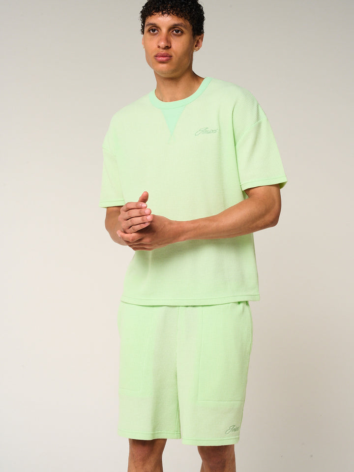 Tempest Waffle Knit Shorts Mint