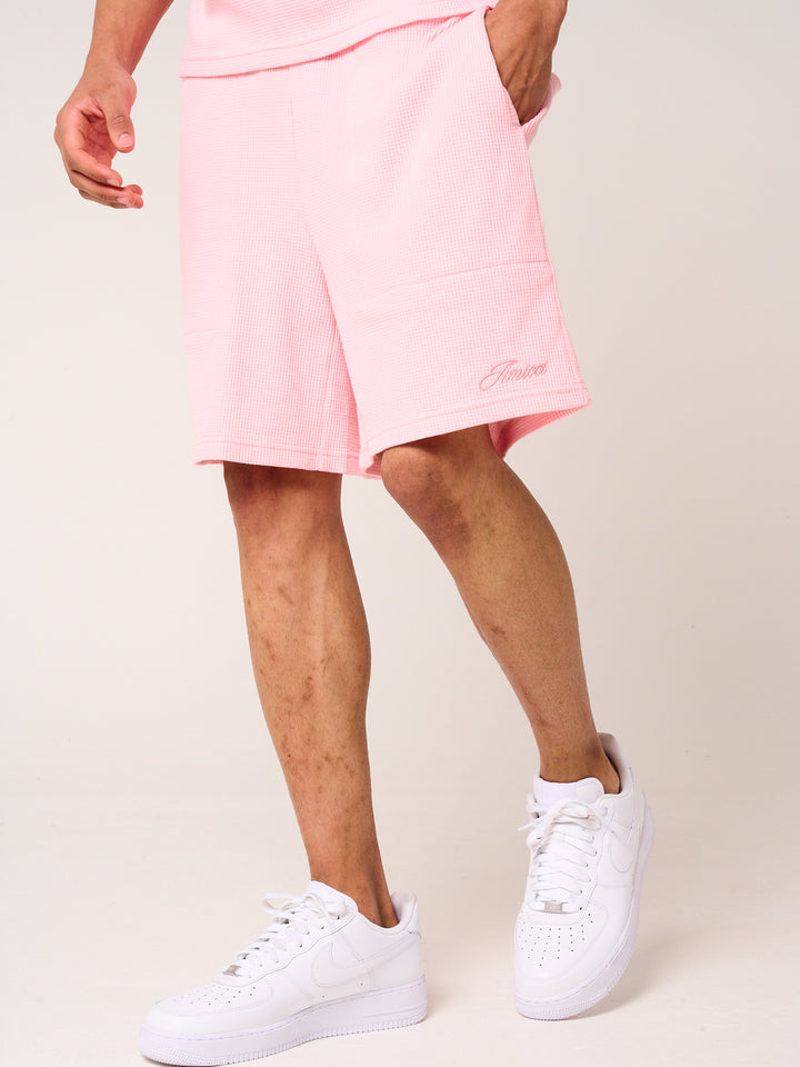 Tempest Waffle Knit Shorts Pink