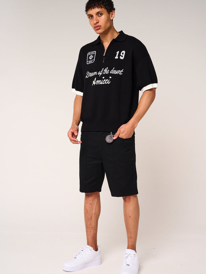 Sarito Cotton Twill Shorts Black