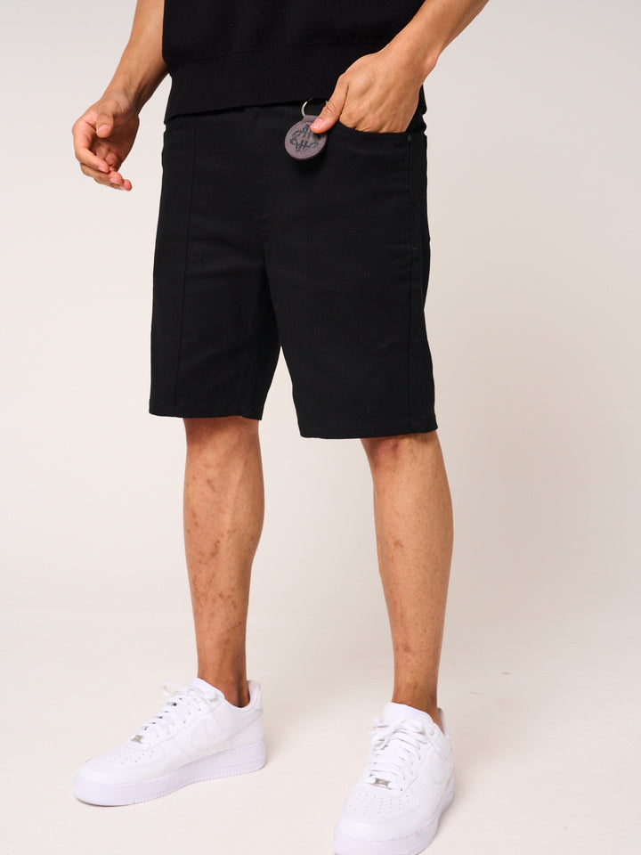Sarito Cotton Twill Shorts Black