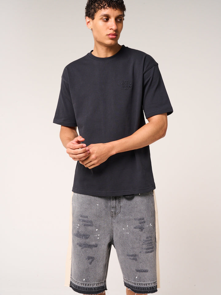 Karim Emblem Logo T Shirt Black