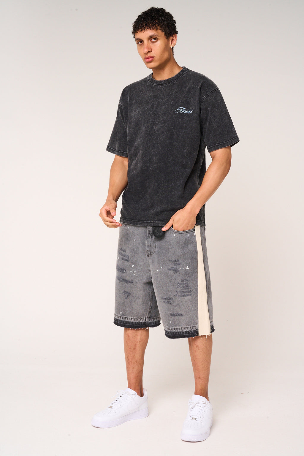 Renato Graphic T Shirt Washed black