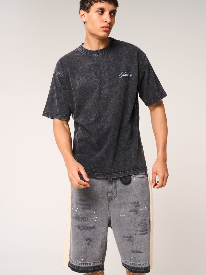 Renato Graphic T Shirt Washed black