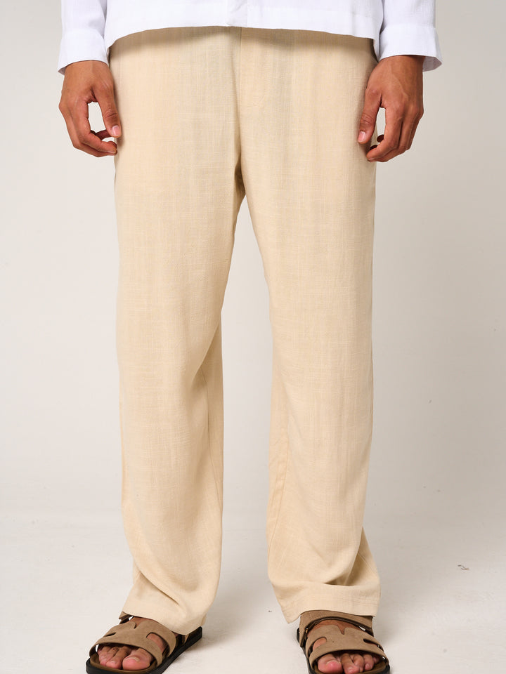 Vesper Linen Pants Beige