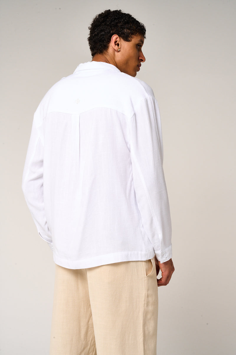 Vesper Linen Shirt White