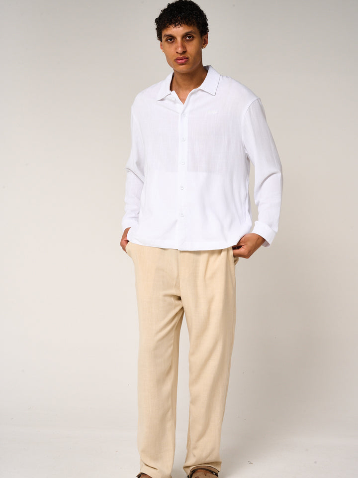 Vesper Linen Shirt White