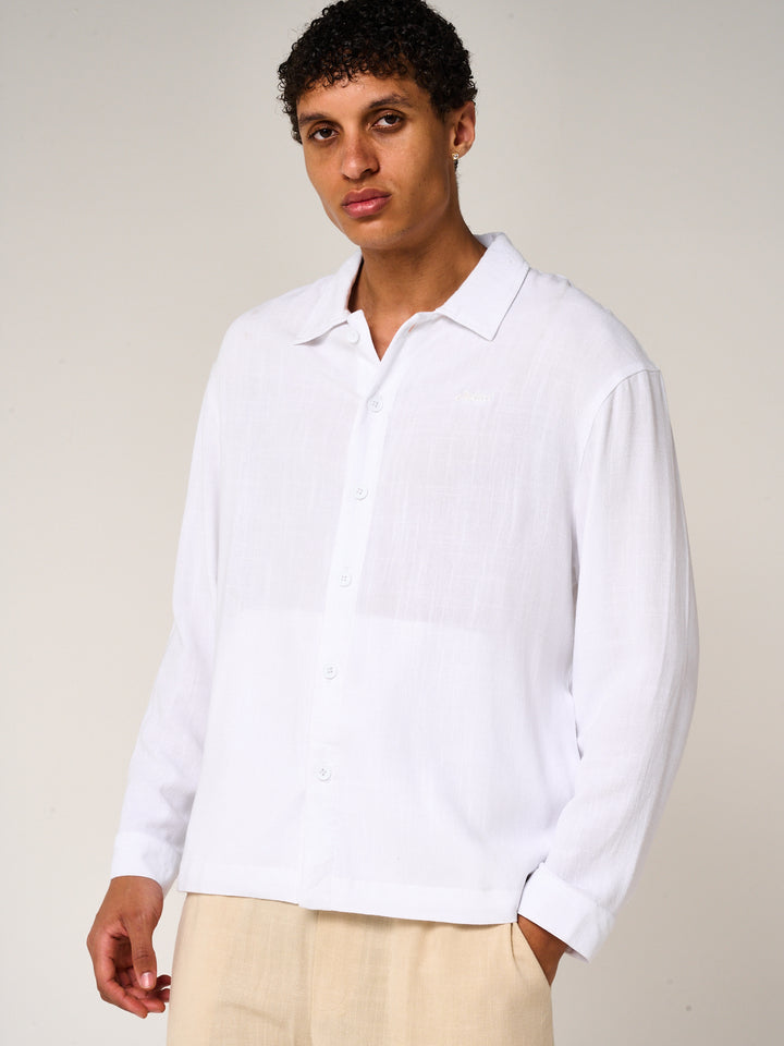 Vesper Linen Shirt White