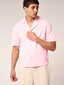 Kailani Short Sleeve Linen Shirt Pink