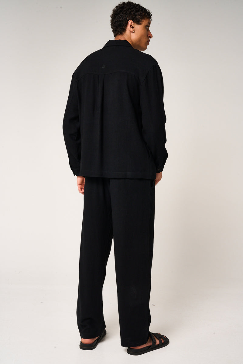 Vesper Linen Shirt Black