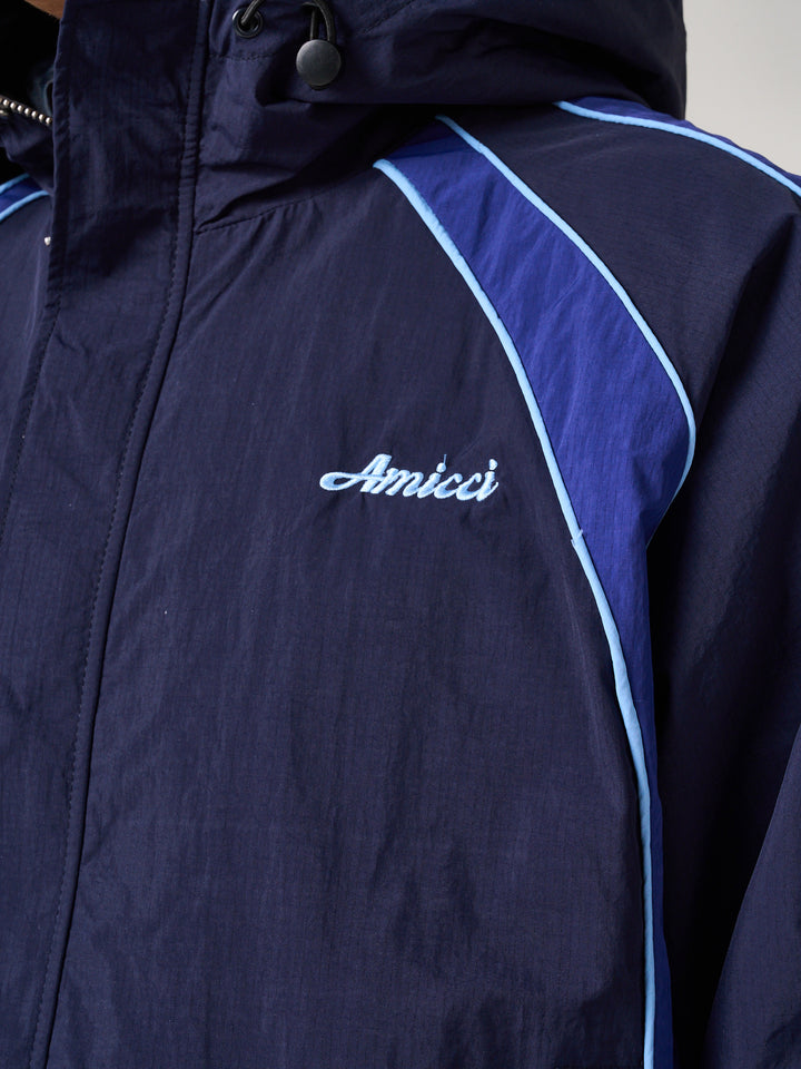 Placido Navy Shell Windbreaker