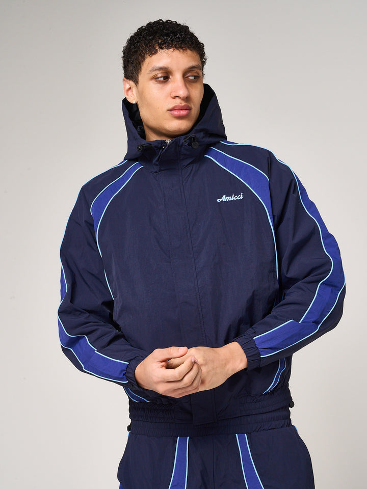 Placido Navy Shell Windbreaker