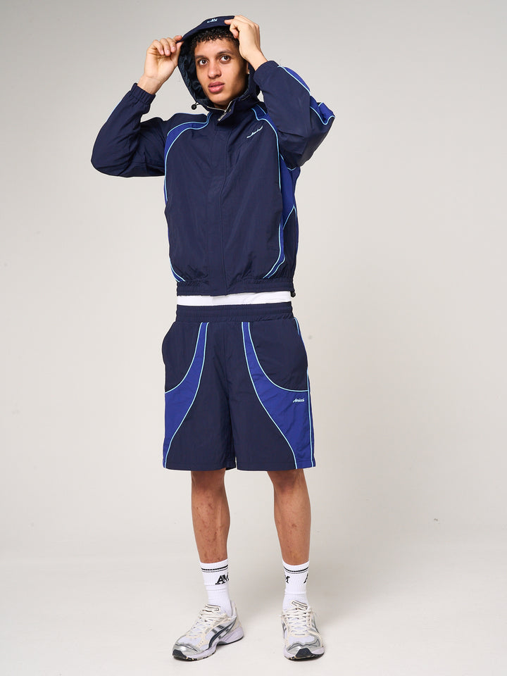 Placido Navy Shell Windbreaker