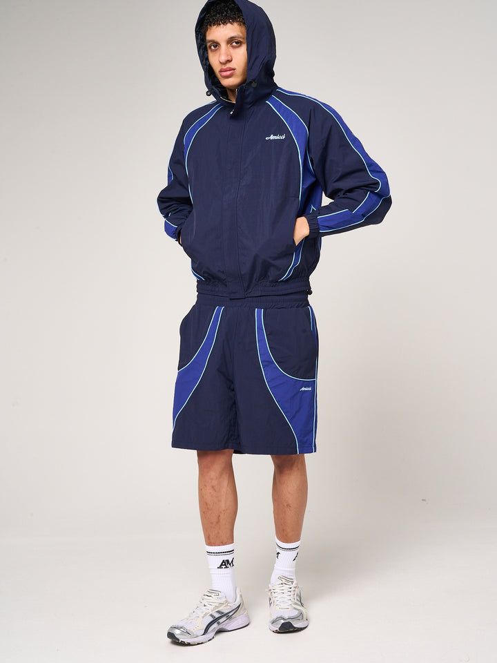 Placido Navy Shell Windbreaker