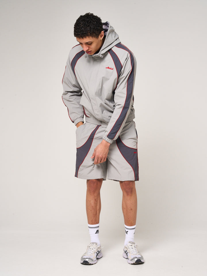 Placido Grey Shell Windbreaker