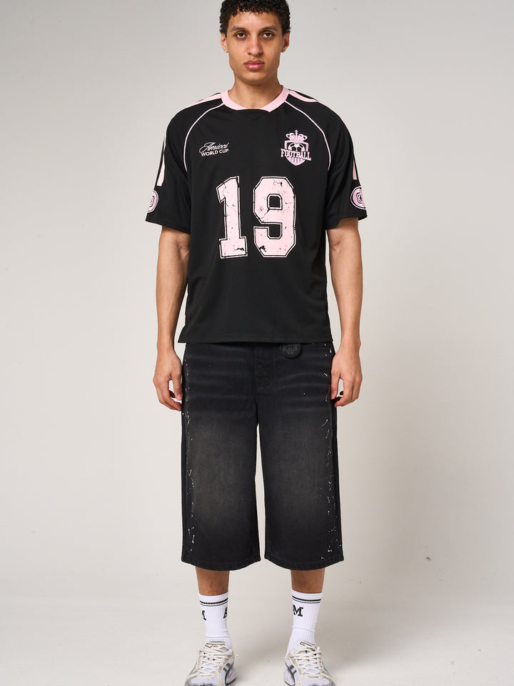 Miguel Football Jersey Black