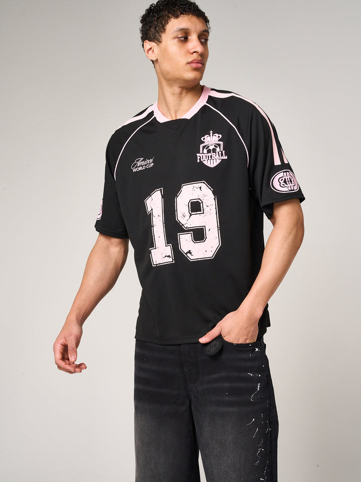 Miguel Football Jersey Black