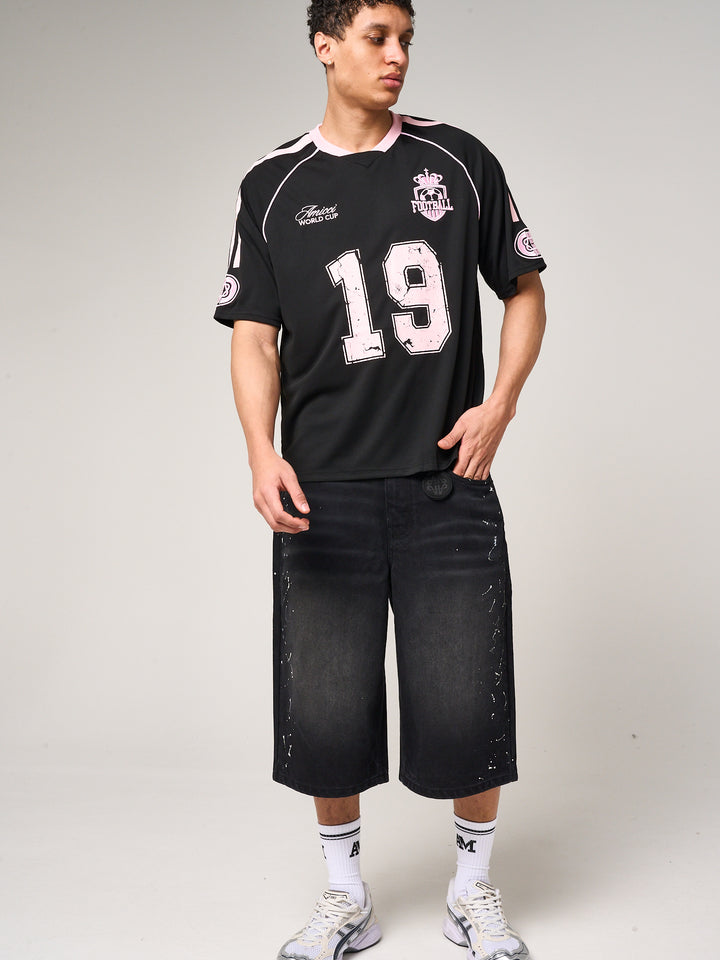 Miguel Football Jersey Black