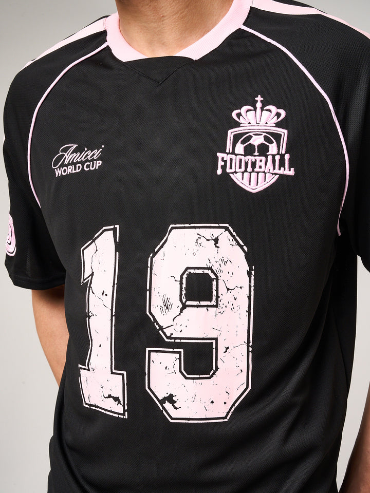 Miguel Football Jersey Black
