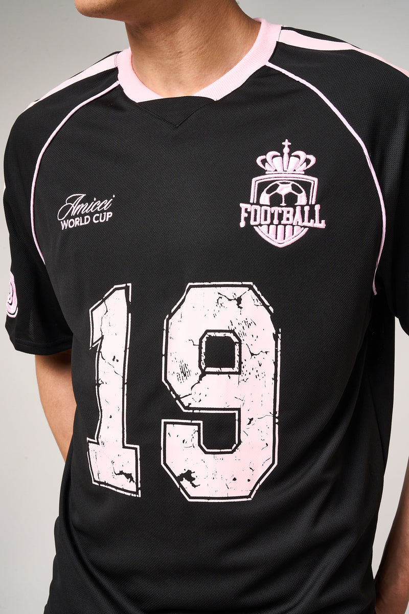 Miguel Football Jersey Black