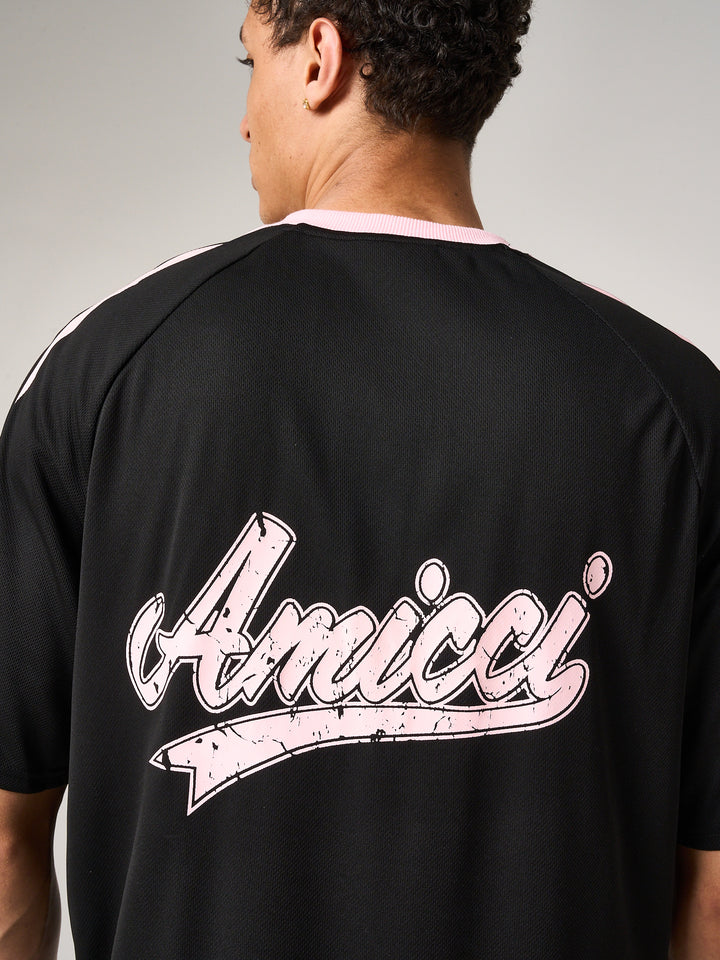 Miguel Football Jersey Black