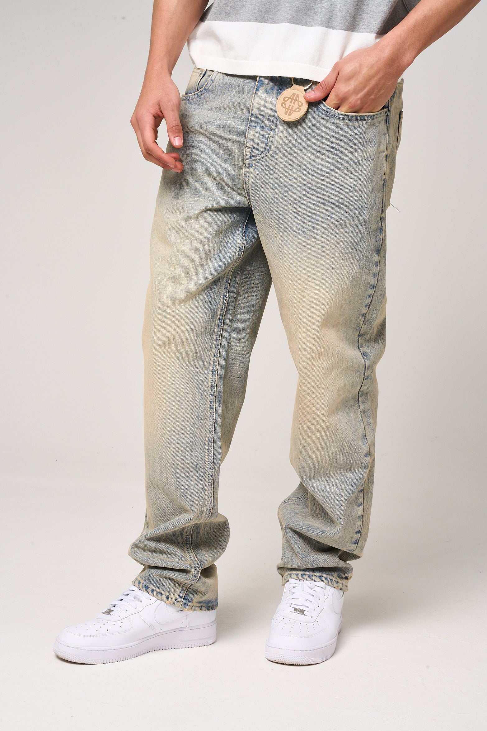 Amicci Premium Quality Men's Ripped Denim Jeans - Italian Styling