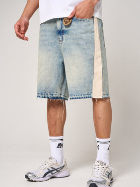 Maranello Tinted Blue Denim Shorts