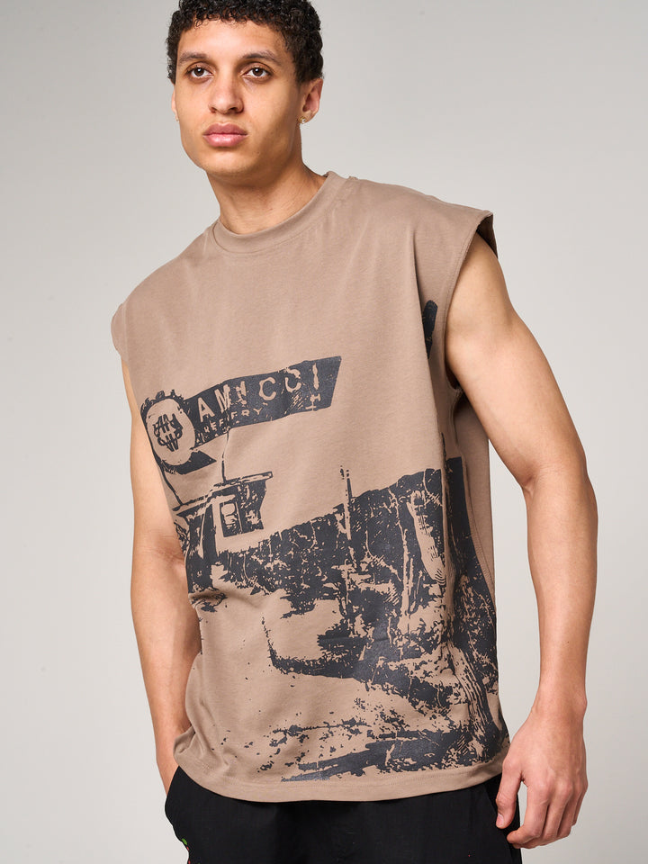 Route Sleeveless Graphic T