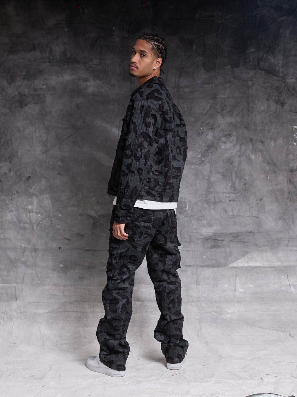 Geragio Black Denim Jacket