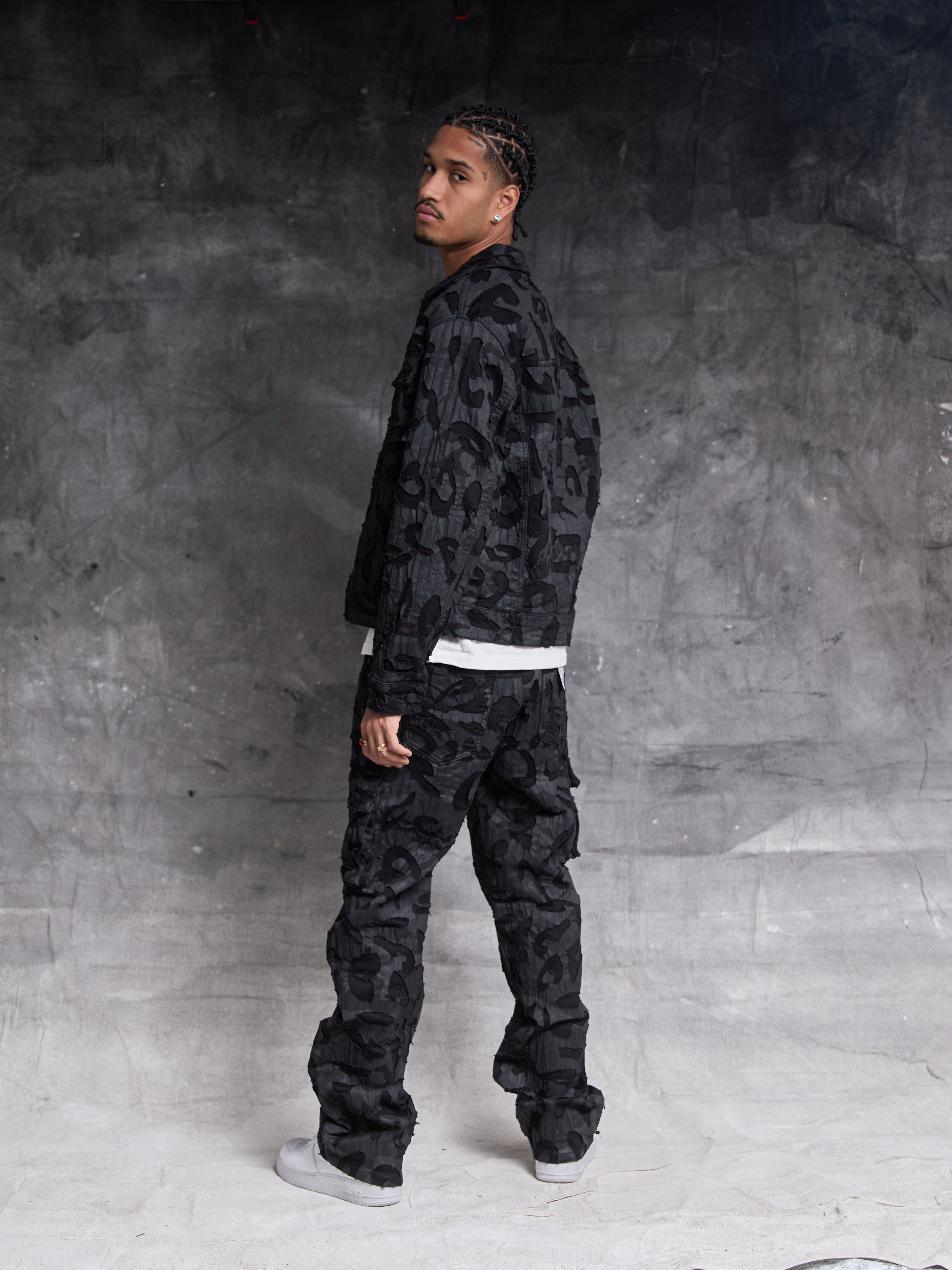 Geragio Black Denim Jacket