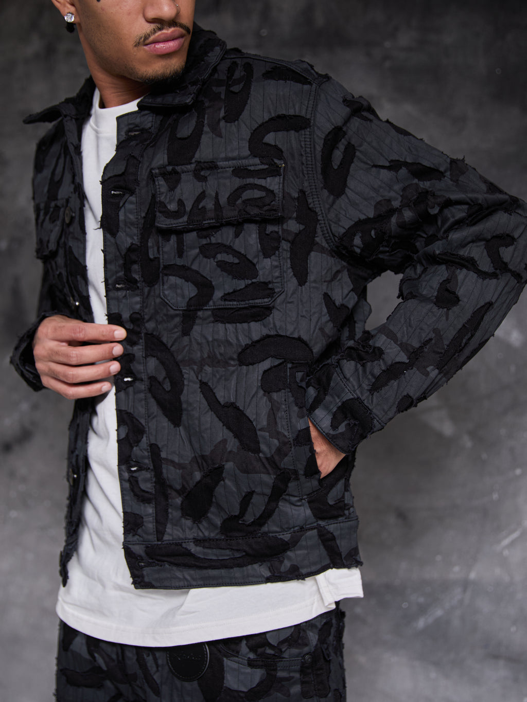 Geragio Black Denim Jacket