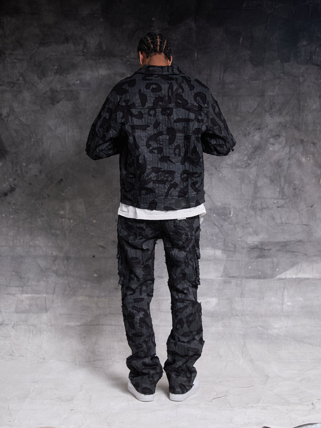 Jean en denim noir Geragio