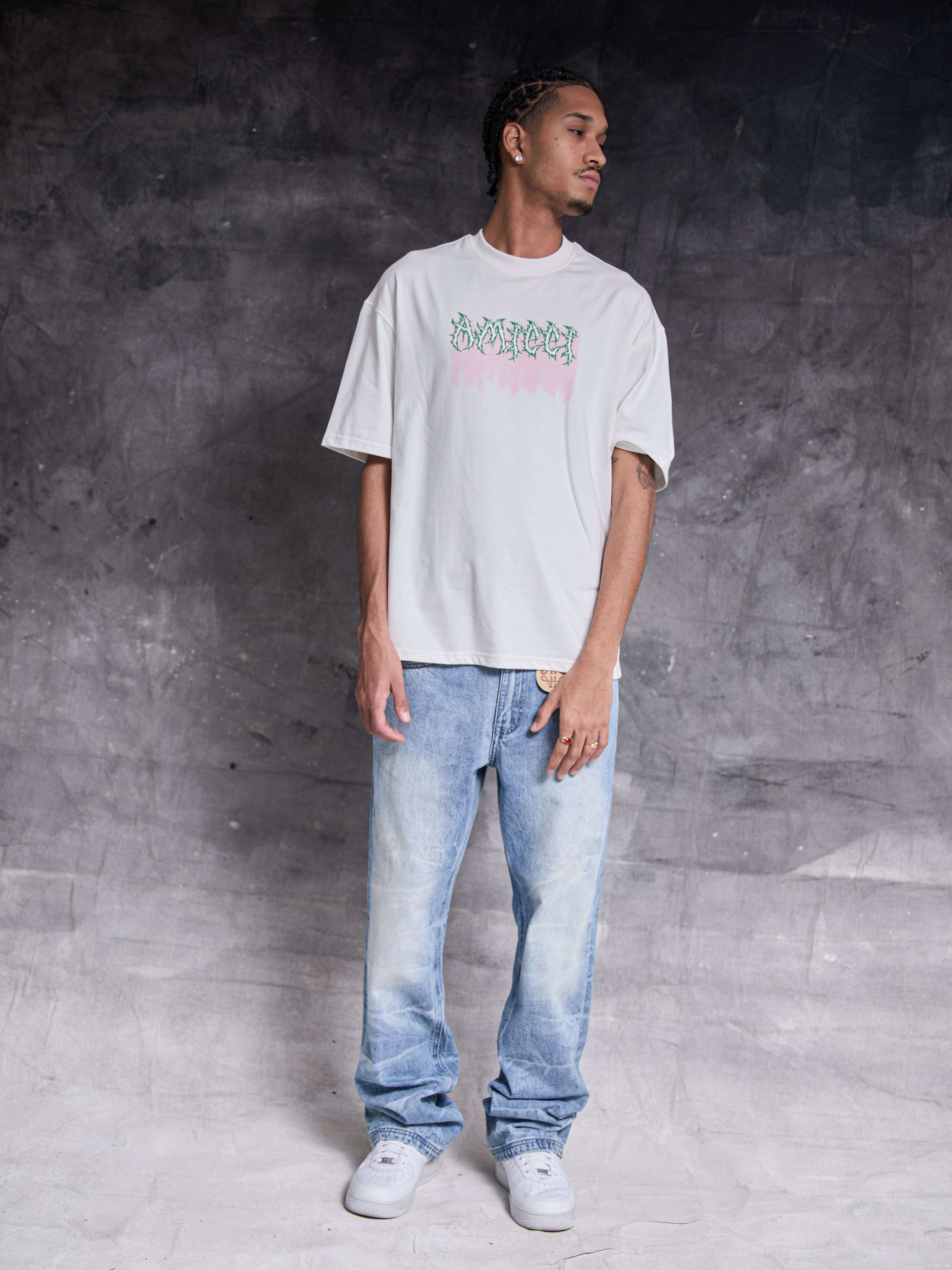 Alessio Grafisch T-shirt Wit