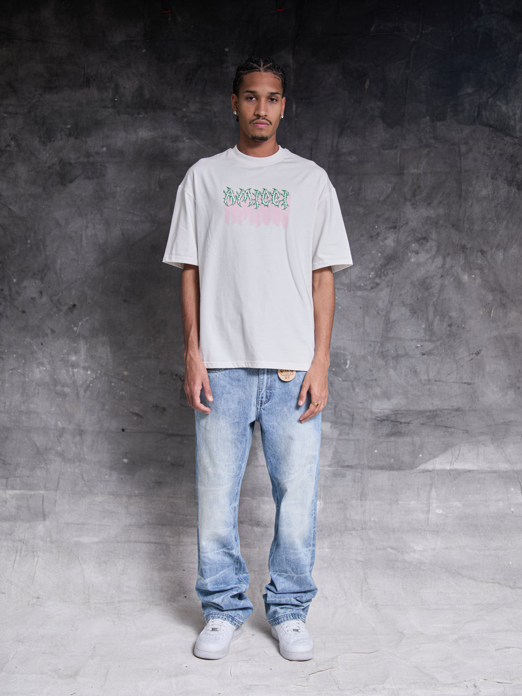 T-shirt graphique Alessio blanc