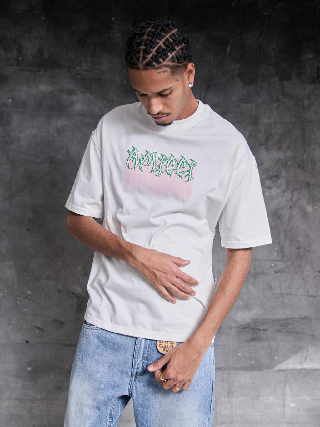 T-shirt graphique Alessio blanc