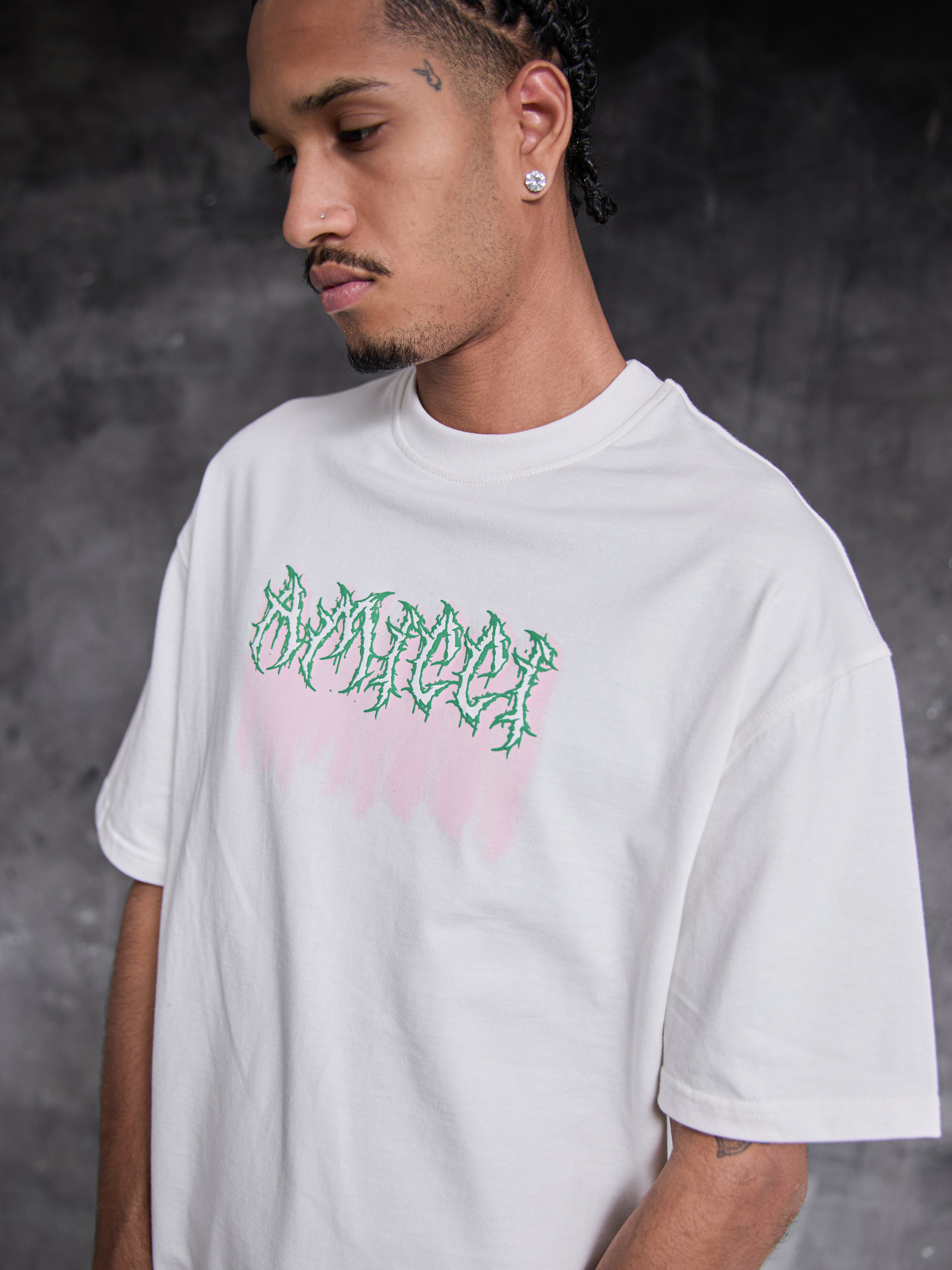 T-shirt graphique Alessio blanc