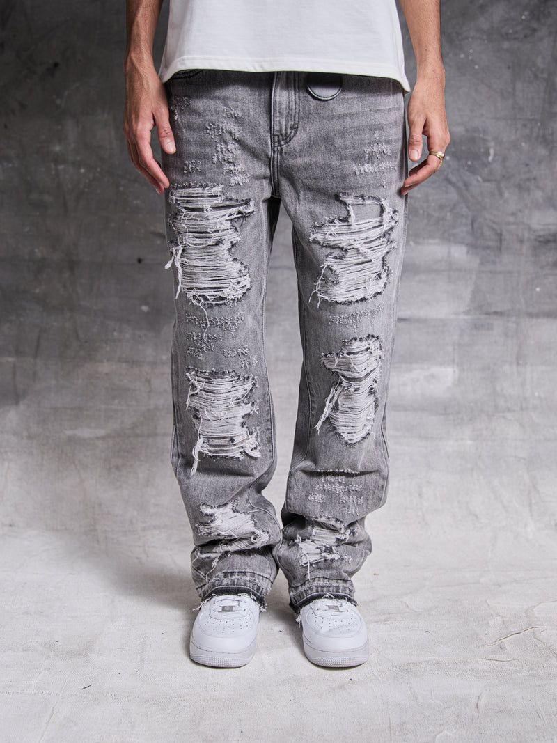 Sarrona Grey Washed Denim Jean