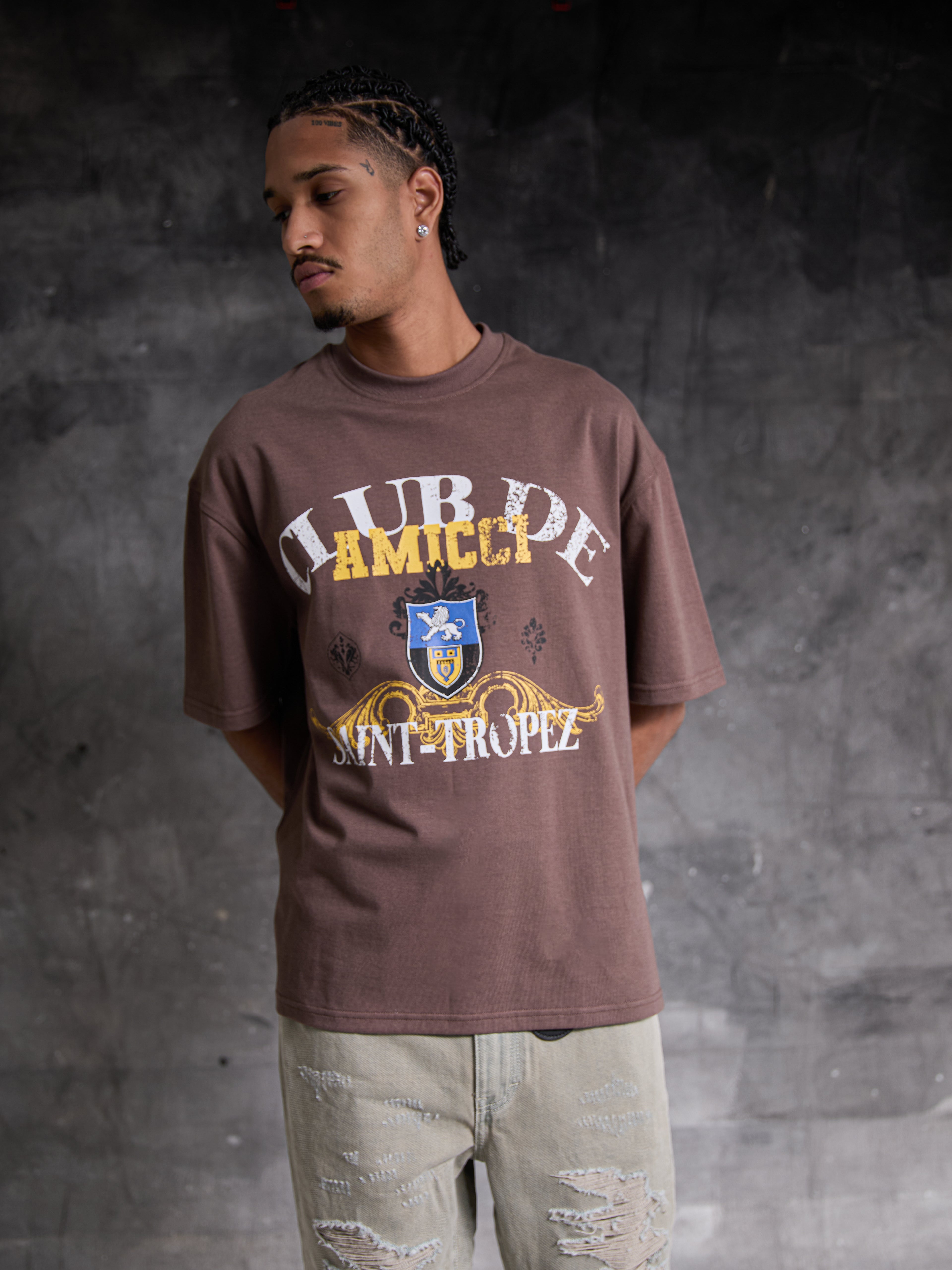 Topez Bruine T-Shirt