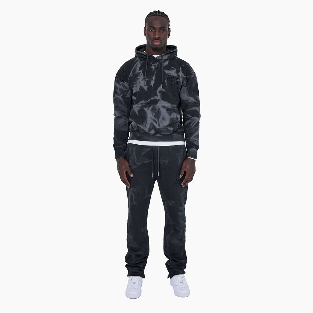 Rezaro Cool Grey Washed  Hoodie