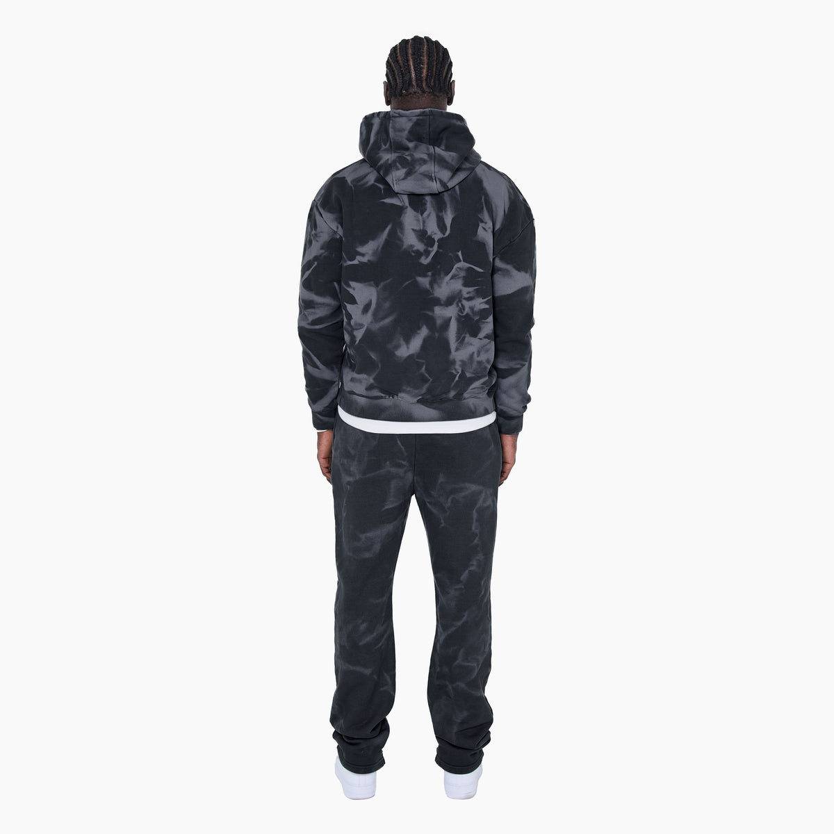 Rezaro Cool Grey Washed Kapuzenpullover