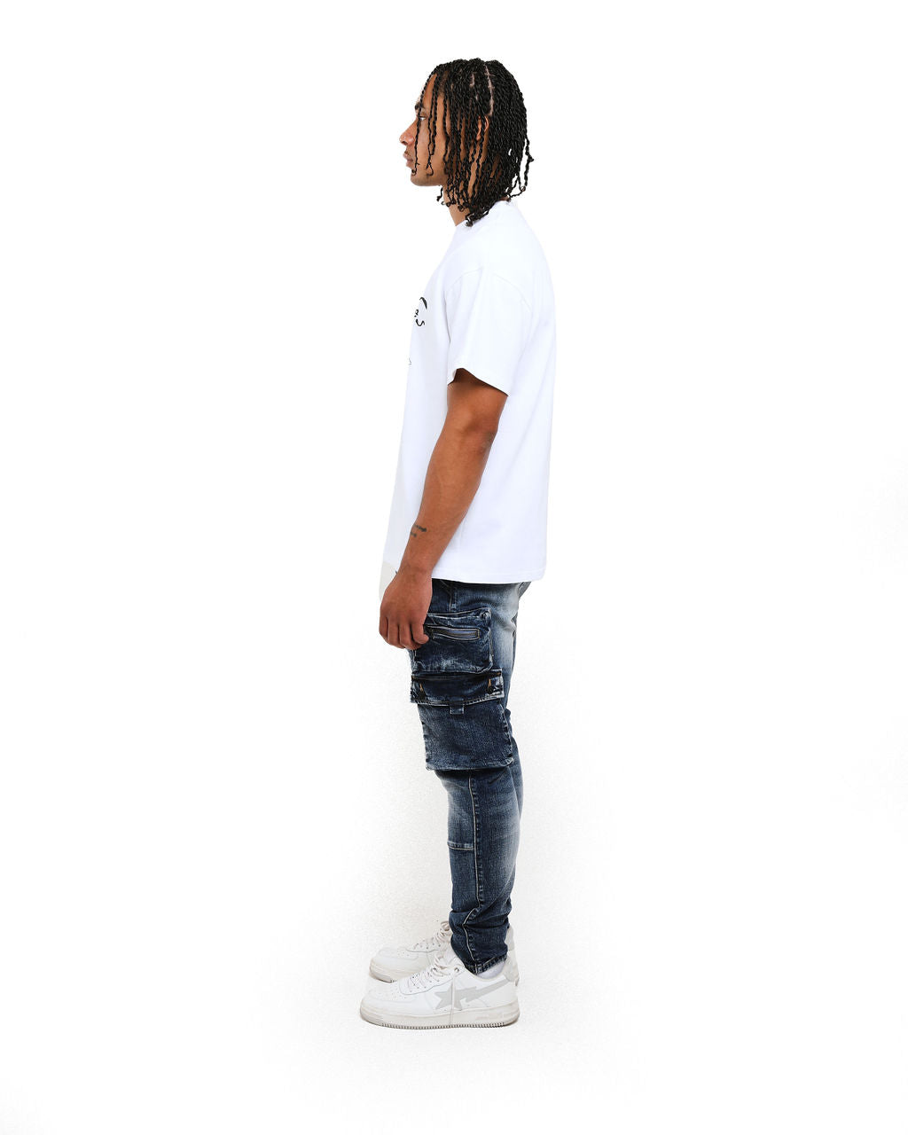 Cassara Cargo Jeans Blauw