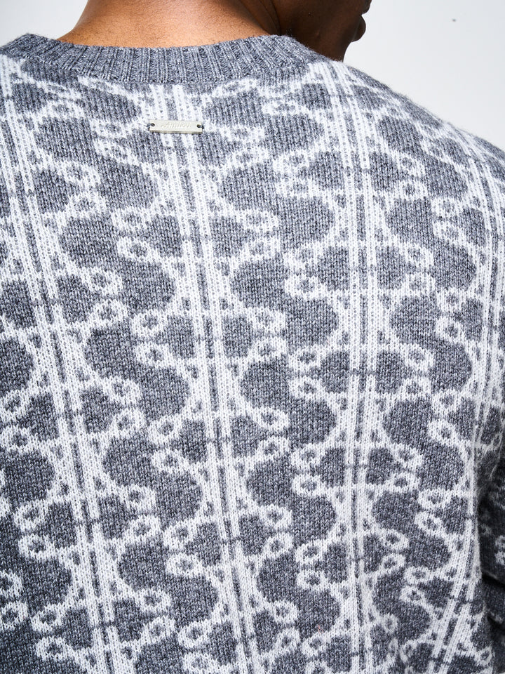 Pasquale Grey Knitted Sweatshirt