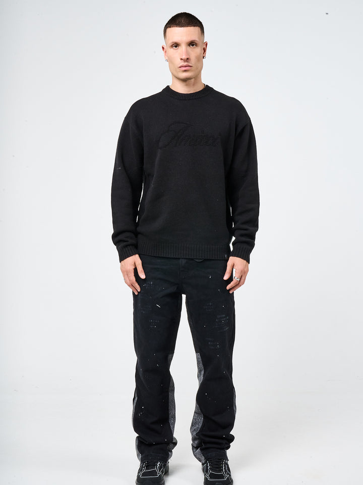 Trieste Black Logo Sweatshirt