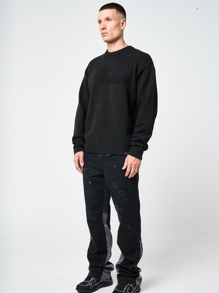 Trieste Black Logo Sweatshirt