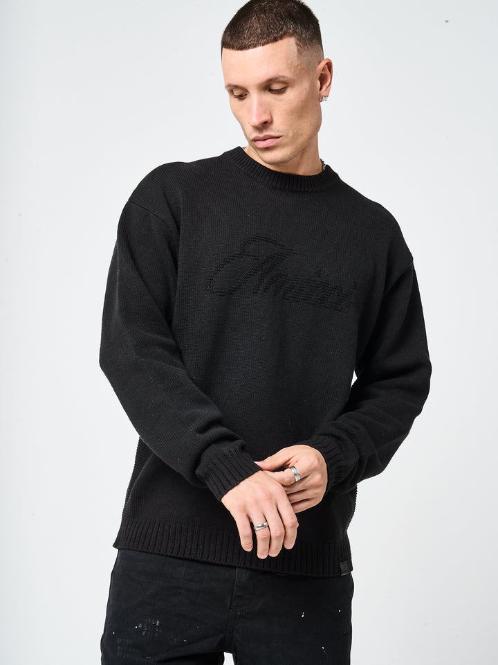 Trieste Black Logo Sweatshirt